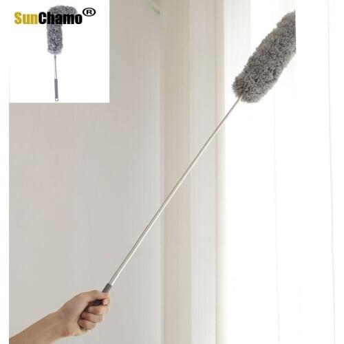 Adjustable Telescopic Bending Duster Brush Car Interior Vent Detailing Dust Removal Household Dusting Cleaning Brush