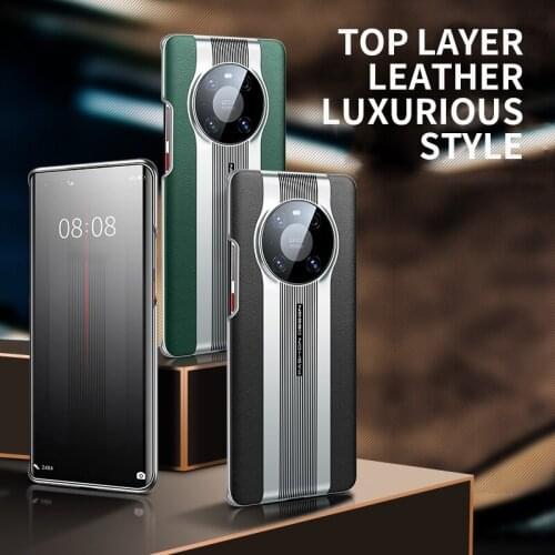 Luxury Shockproof Lens Protection Leather Phone Case For Huawei Mate 40 Pro Plus RS Cellphone Cover For Mate 30 Pro Fundas Coque