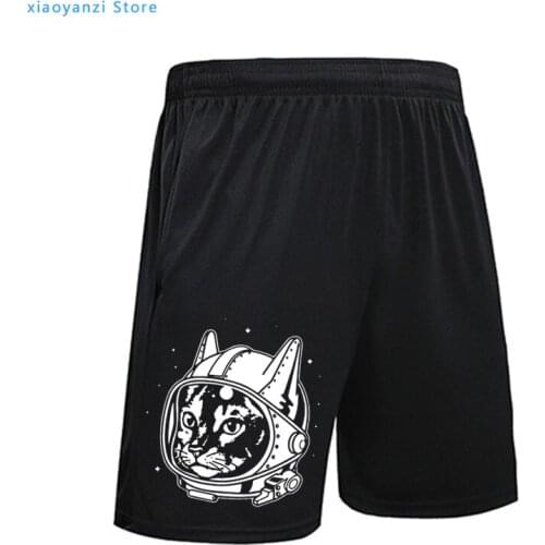2020 space cat print men Shorts casual Casual Beach Shorts Male Board Shorts Mens Brand elastic force bermuda Clothing