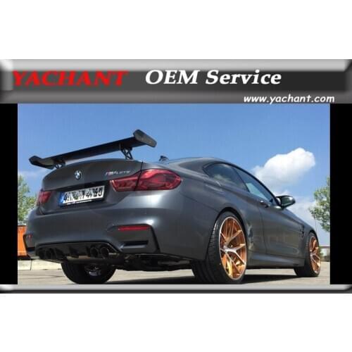 Car-Styling High Quality FRP Fiber Glass Rear Trunk Spoiler Fit For 2014-2017 F82 M4 GTS Style Rear Spoiler GT Wing
