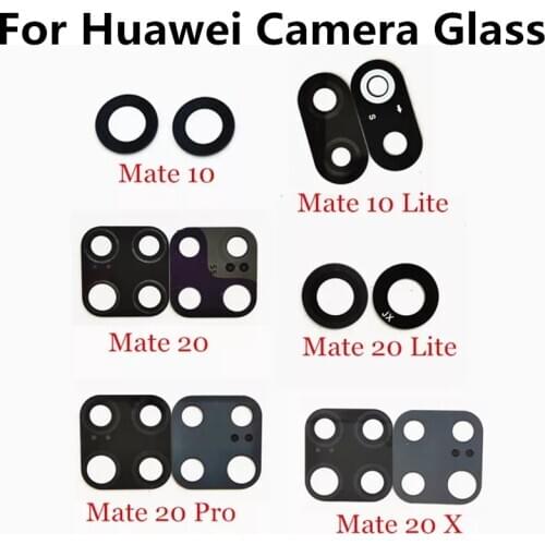 2PCS/Lot,Rear Back Camera Glass Lens Cover For Huawei Mate 8 9 10 Lite 20 Pro X 30 Pro With Stickers Adhesive Replacement Parts