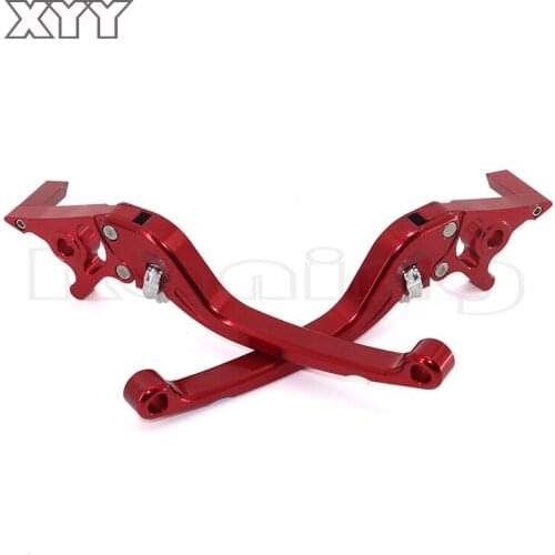 CNC Universal Motorcycle scooter brake lever front disc Rear drum adjustable brake Clutch levers handle for HONDA YAMAHA SUZUKI