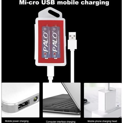 PALO battery charger for PALO AA 1.5V rechargeable battery lithium 1.5v battery