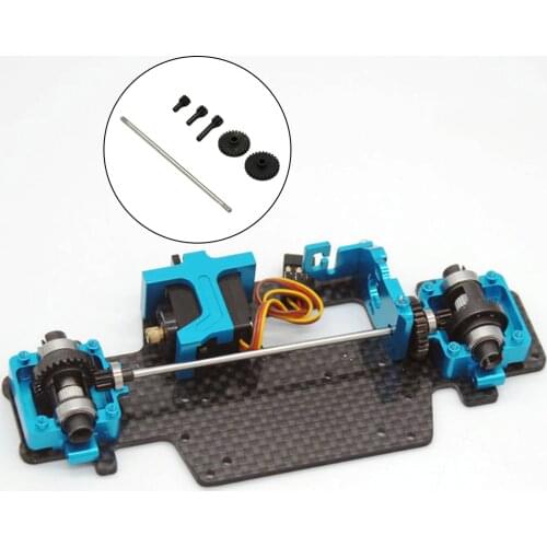 1/28 RC Stainless Steel Reduction Gear Front and Rear Drive Gear for Wltoys K989 K989 P929 P939 Mosquito Car Crawler Trucks