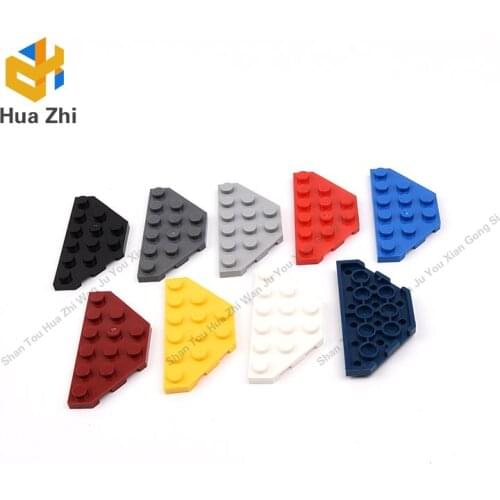 "Building Blocks Parts 2419 10PCS Wedge Plate 3 x 6 Cut Corners LEGOING MOCS Education"