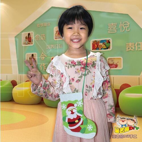 2019 Christmas Gift Candy Bag DIY Stocking Santa Deer Elk Ride New Year Xmas Nevidad Children Fireplace Tree Ornament Supplies