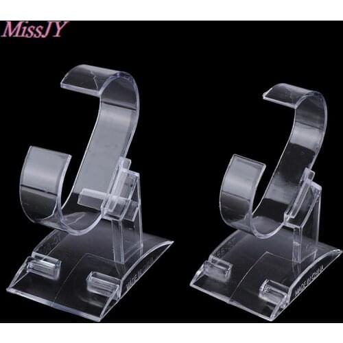 3Pcs Transparent Wristwatch Stand Case Acrylic Clear Watch Display Holder Stand Rack Showcase Tool