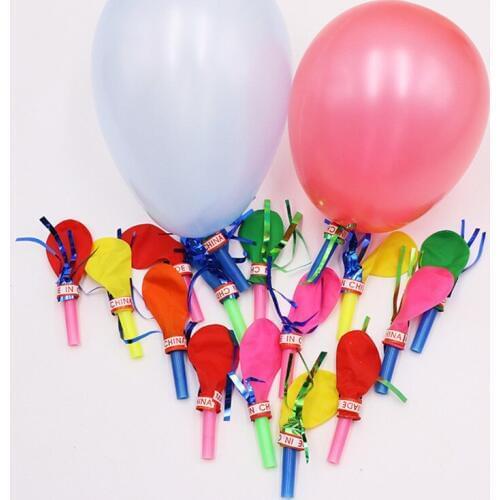 30PCS Mixed Color Whistle Balloon Children Toys Party Noise Maker For Kids Birthday Party Decoration Funny Gifts Gag Toy