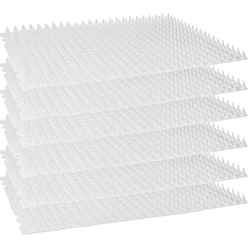 6PCS Transparent Cat Mat Outdoor Scat Mat Garden Anti-cat Net Pet Mat Train Spike Plant Protection Mesh