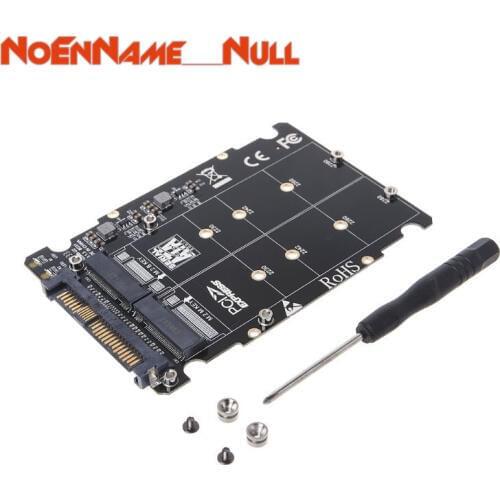 2 in 1 M.2 NVMe SATA-Bus NGFF SSD to PCI-e U.2 SFF-8639 Adapter PCIe M2 Converter Desktop Computer dropshipping