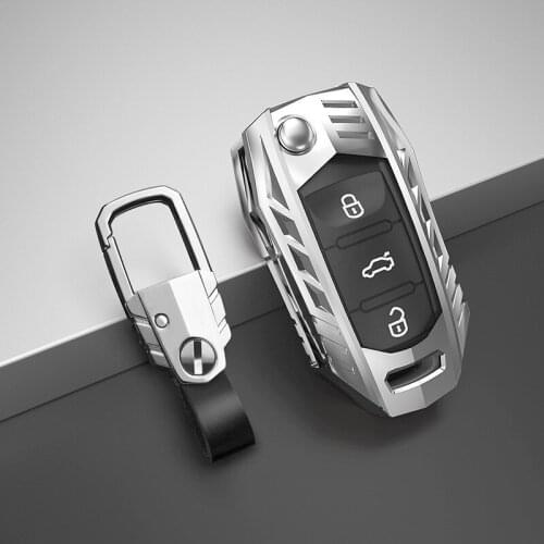 Zinc Alloy Car Key Case Remote Holder Protective Decoration Accessories for Volkswagen VW Magotan Passat Viloran 20 CC Variant