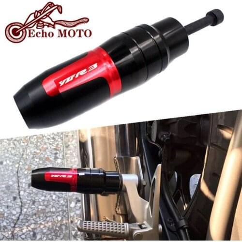 For YAMAHA YZF-R3 YZFR3 YZF R3 2015 2016 2017 2018 19 Motorcycle CNC Frame Crash Pads Exhaust Sliders Crash Protector With logo