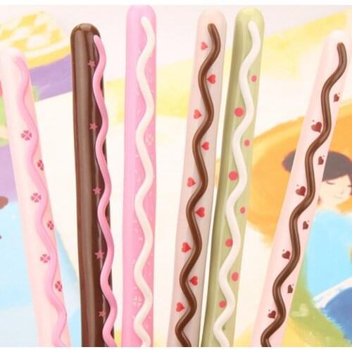 36PCS Korean Creative Chocolate Bar Styling Gel Pens Black Signature Pen Students Office Accessories Stationery