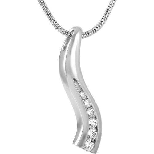 IJD8389 Personalized Ashes Memorial Jewelry Stainless Steel Human/Pet Ashes Keepsake Cremation Jewelry Funeral Casket Locket