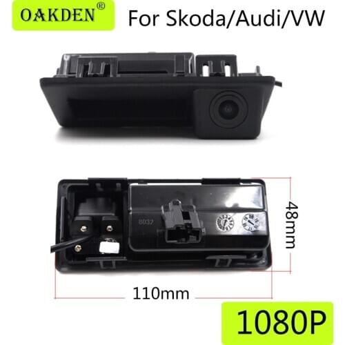 1920X1080P AHD Trunk Handle Car Rear View Camera Night Vision For Audi Volkswage VW Lavida Plus Skoda Superb Octavia kamiq