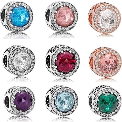 Hot sale new fashion shining intoxicating moon night ocean heart snowflake opal pandora beads ladies bracelet jewelry gifts