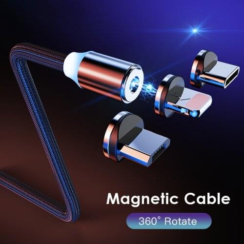 Magnetic USB Cable Fast Charging Type C Cable Magnet Charger Data Charge Micro USB Cable Mobile Phone Cables For iPhone USB Cord