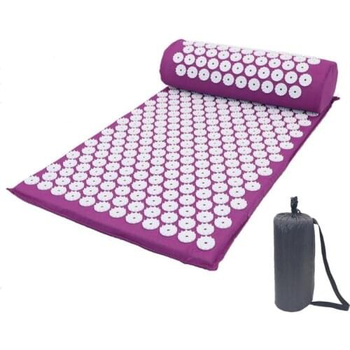 2 Styles Massager Cushion Acupuncture Sets Relieve Stress Back Pain Mat/Pillow Rose Spike Massage And Relaxation