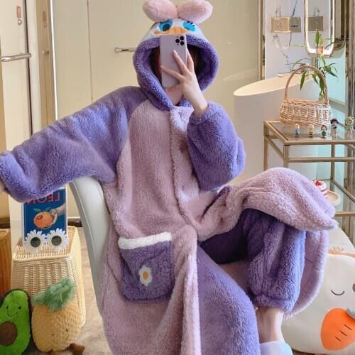 MOTUONILOVE Women's Plush Robes