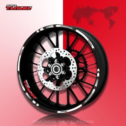Motorcycle front and rear wheels Outer Rim Sticker Wheel Decals For yamaha XT1200Z ZE SUPER TENERE XT1200Z SUPER TENERE RAID
