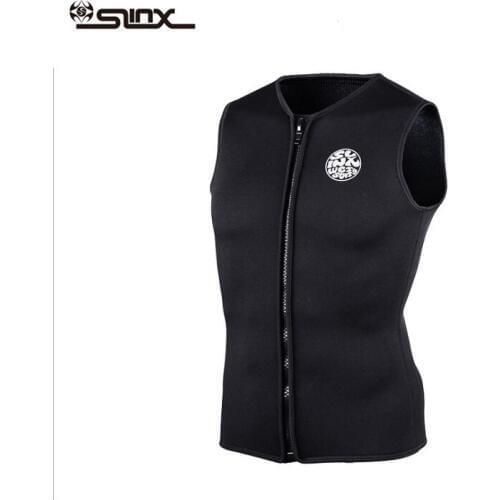 3mm Neoprene Mens Wetsuits Top Premium Sleeveless Wetsuit Jumpsuit Vest for Scuba Diving Surfing Snorkeling Black