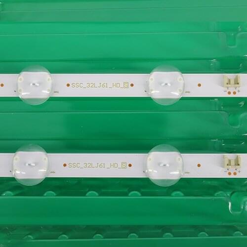 New Kit 2 PCS 8LEDs 600mm LED backlight strip for LG 32LJ510U HC320DXN-ABSL1-A142 SSC_32LJ61_HD S SSC_32LJ61_HD_8LED