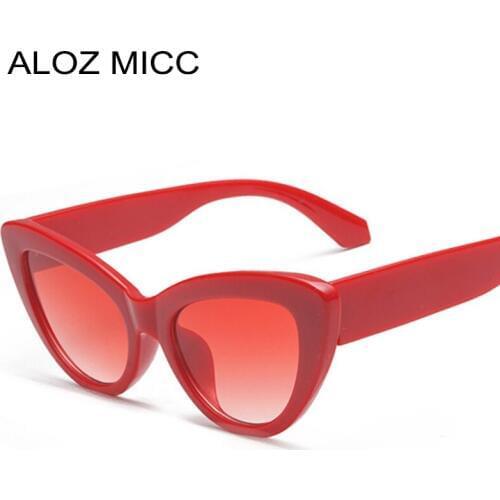 ALOZ MICC Fashion Cat Eye Sunglasses Women Brand Designer Vintage Eyeglasses Female Eyewear Oculos UV400 Q596