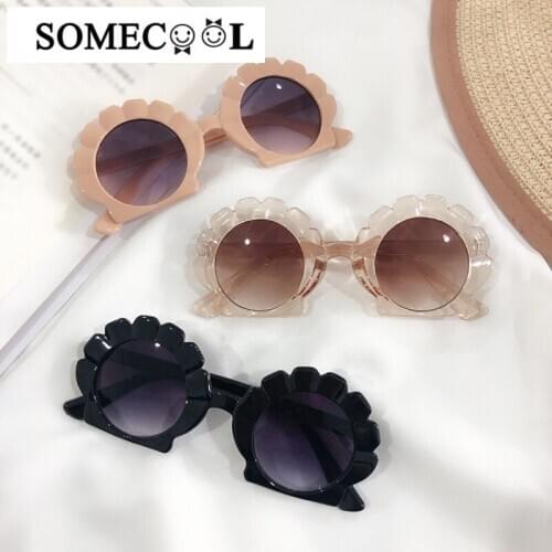 2pcs/lot Can mix color 2020 Summer NEW arrived Shell kids sunglasses Fashion UV400 child 3-8 years baby boy&Girls glasses