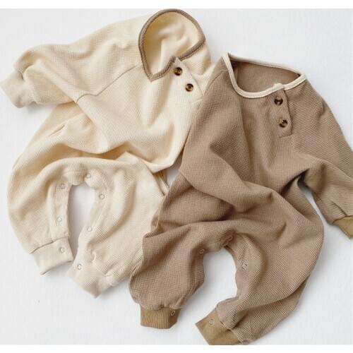 Autumn Infant Baby Boy Girl Romper Cotton Long Sleeve Simple Jumpsuit Baby Girl Boy Clothes Newborn Toddler Outfits