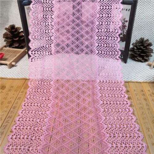 RR1471 17CM New african spandex nylon knitted 3d flower lace trim for garment and dress