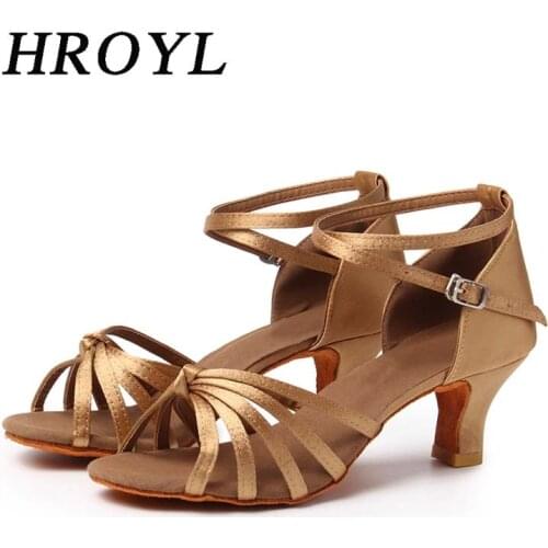 Womens girls ladys Latin ballroom dance shoes satin professional Salsa tango party dancing shoes training High Quality