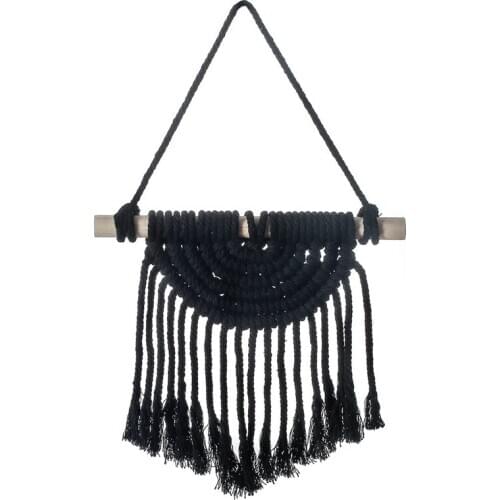 1PC Handmade Wall Hanging Tapestry Dream Catchers Decoration Home Feather Crafts Ornaments Car Decoration Black Tapestry