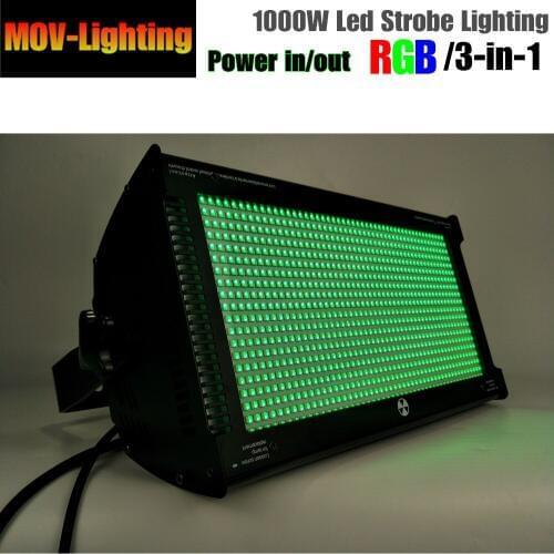6pcs/lot super strobe wash RGB Led 1000W Strobe Bar Stage Lighting Same White for Xmas stage