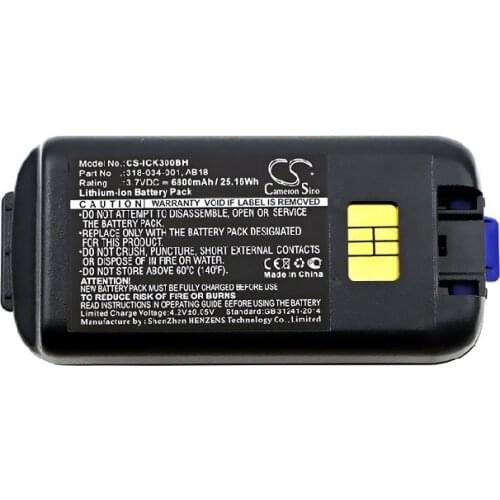Cameron Sino 6800mAh Battery 318-033-001, 318-034-001, AB17, AB18 for Intermec CK3, CK3A, CK3C, CK3C1, CK3N, CK3N1, CK3R, CK3X