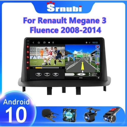 Android 10 2Din Car Radio For Renault Megane 3 Fluence 2008-2010 2012 2013 2014 Multimedia Player GPS Navigation DVD Head unit