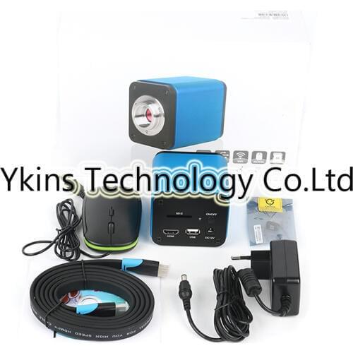 Auto Focus IMX185 1080P 60FPS HDMI USB WIFI Industrial Video Microscope Camera C-Mount Lens self focus soldering microscope