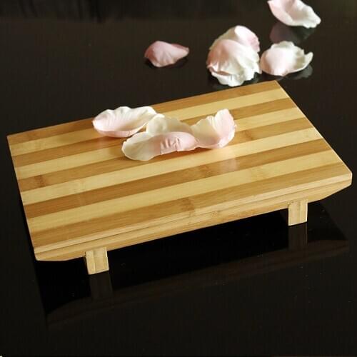 Bamboo clip color sushi plate and bamboo sushi stool Japanese sashimi tableware sushi plate decoration