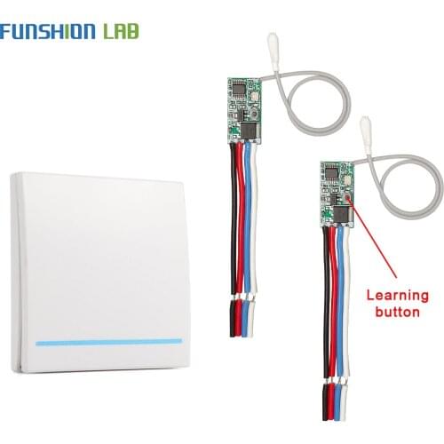 Wireless Remote Control Switch 433Mhz 5V 12V 24V Micro RF Receiver Module Led Lamp Light Switch 433 MHz ASK Radio Relay Switches