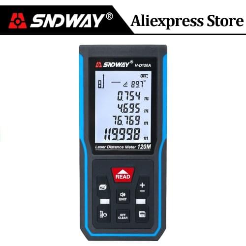 SNDWAY Laser Distance Meter Digital Rangefinder 120m 100m 70m 50m Laser Distance Measurer Electronic Level Ruler Range Finder