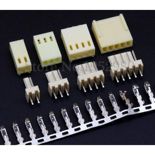 100 Set KF2510 Connector Kits 2.54mm Pitch 2/3/4/5/6/7/8/9/10/11/12P Straigh Pin Header+Housing+Crimp