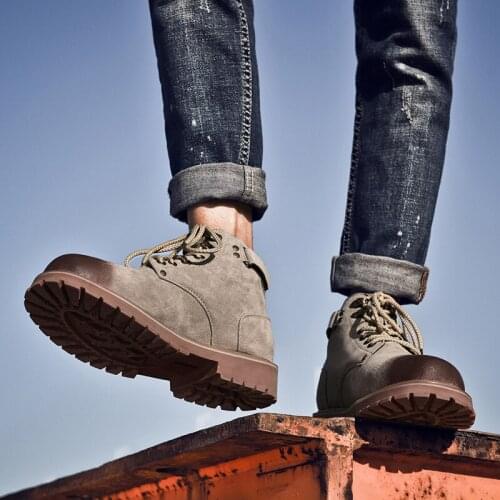 Men botas man shoe high dress sneaker causal black mens vintage home mens sport 2020 footwear hightop autumn for outdoor work