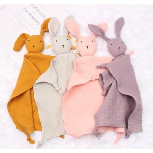 Newborn Baby Sleeping Dolls Soft Towel Baby Facecloth Bath Towel Kids Fashion Sleep Toy Soothe Appease Towel Bunny Children Bib