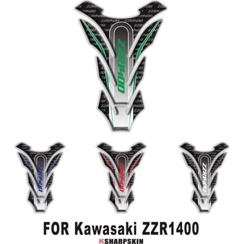 New Motorcycle 3D Fishbone Cover Fuel Tank Sticker Personality Creative Applique Applies to for KAWASAKI ZZR1400