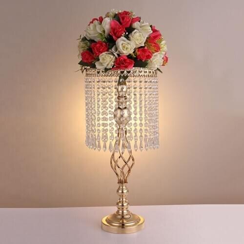 Wholesale wedding decoration flower stand candelabra chandelier flower stand for wedding table centerpieces