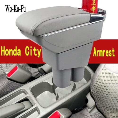 For City armrest box central Store content Storage box with cup holder ashtray USB interface products 2007-2014
