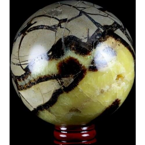 Natural Septarian Dragon Crystal Gem Sphere Ball Healing