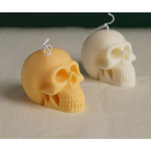 Skull Shape Silicone Candle Mold for Handmade Home Desktop Decoration Epoxy Resin Mold Aromatherapy Candle Silicone Mould