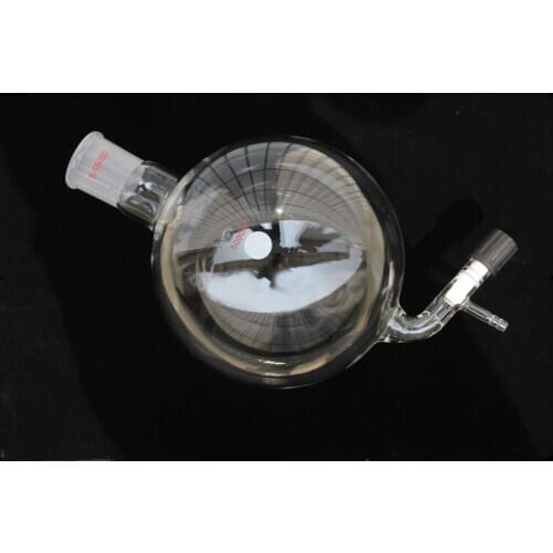 5000ml Glass Boiling Flask Joints 45/50 With High Vacuum Valve And Hose Connection