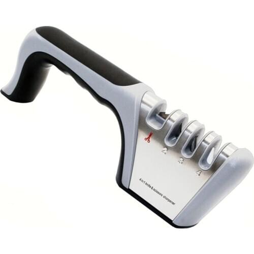 Sharpener Stone 4 In 1 Multi-function Household Kitchen Tool Tungsten Steel Grinding Scissors Quick Knife Sharpening Budget