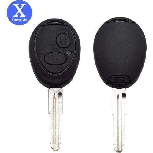 Xinyuexin for Land Rover Key Shell 2 Button Uncut Blade Remote Car Key Case Cover Replace Fob for Landrover Discovery Sport LR3